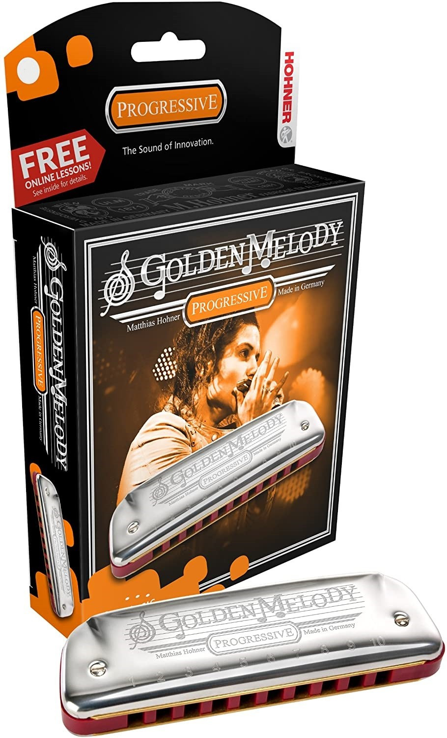 Купить Губная гармоника HOHNER Golden Melody 542/20 D - Губная гармоника  диатоническая Хонер в Москве с доставкой по России | Интернет-магазин  «Укулеле Центр»