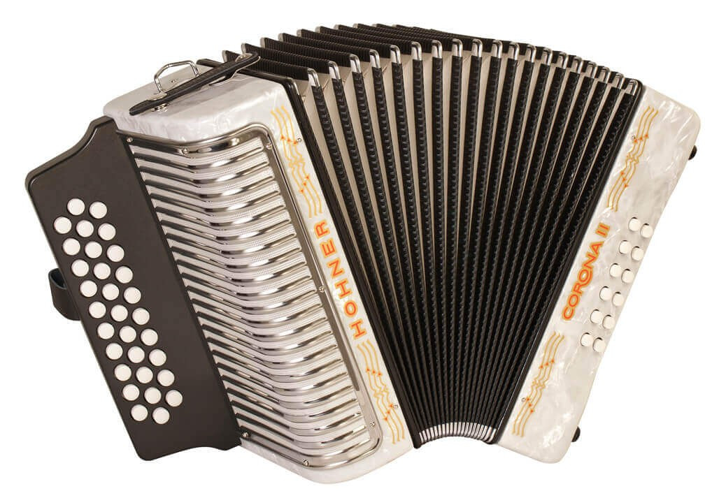 Купить Аккордеон HOHNER Corona II GCF white - Аккордеон диатонический ...