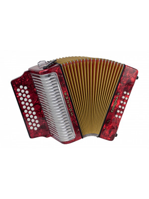 HOHNER Corona II Classic GCF red - Аккордеон диатонический Хонер HOHNER Corona II Classic GCF red - Аккордеон диатонический Хонер