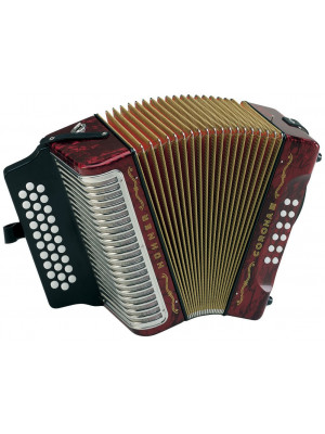 HOHNER Corona III BbEbAb red - Аккордеон диатонический Хонер HOHNER Corona III BbEbAb red - Аккордеон диатонический Хонер
