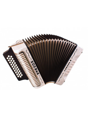 HOHNER Corona III BbEbAb white-Columbia - Аккордеон диатонический Хонер HOHNER Corona III BbEbAb white-Columbia - Аккордеон диатонический Хонер