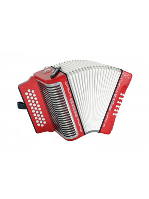 HOHNER Corona III BbEbAb E. Zuleta, red glitter - Аккордеон диатонический Хонер HOHNER Corona III BbEbAb E. Zuleta, red glitter - Аккордеон диатонический Хонер